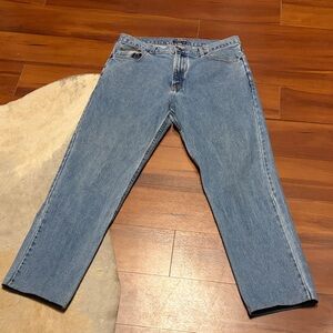 McKenzie Tribe Dungarees Men's Blue Jeans Size 36x32